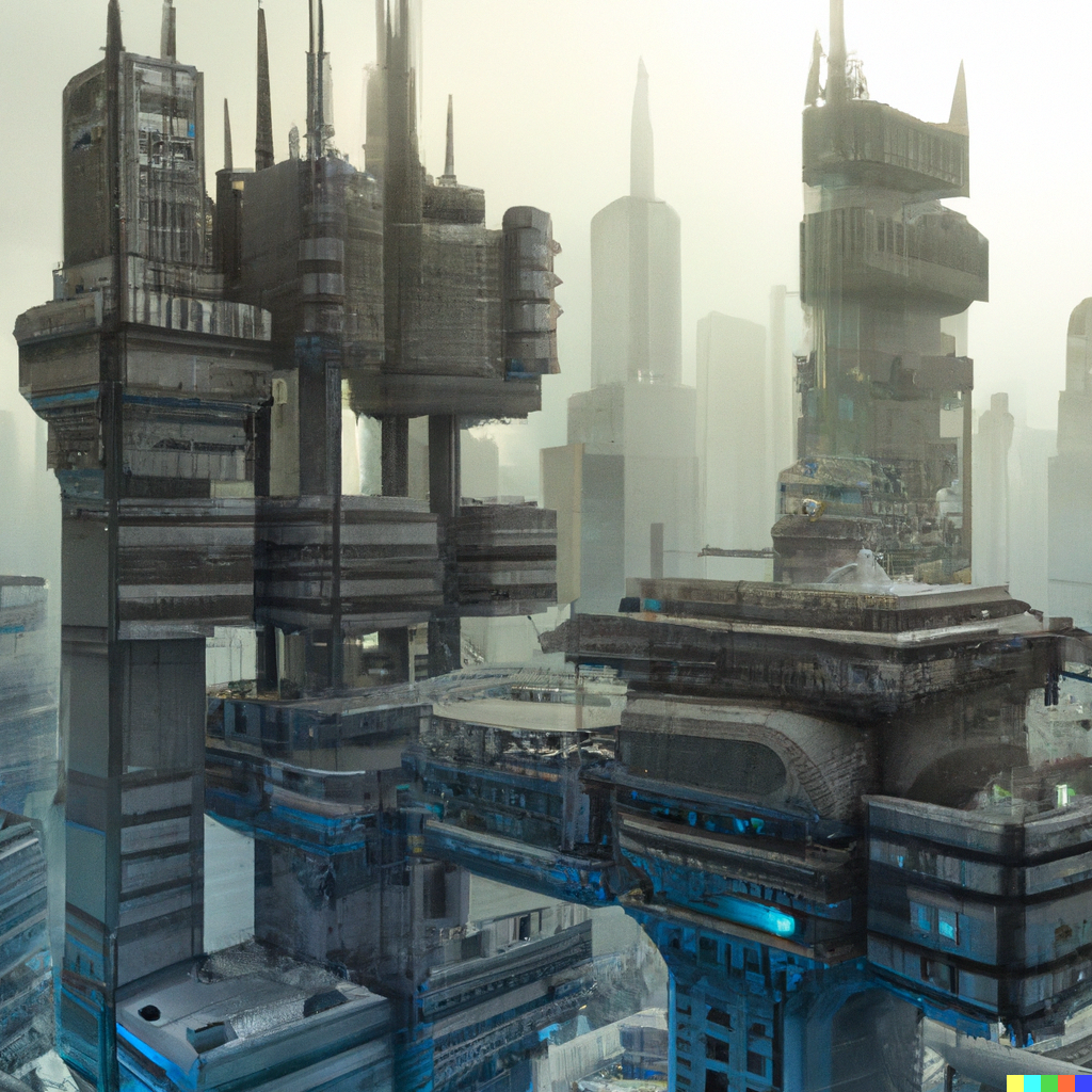 DALL·E 2023-02-11 23.22.16 - futuristic bladerunner dystopian city highly detailed